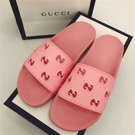 gucci pink slides|pink gucci slides nordstrom.